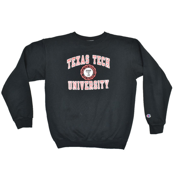 Champion Texas Tech University Sweatshirt Black Regular Size YXL (14-16) - Picture 1 of 8